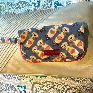 Sea otters in love wristlet, bungalow 360 vintage